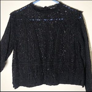 Zara lace sheer top!